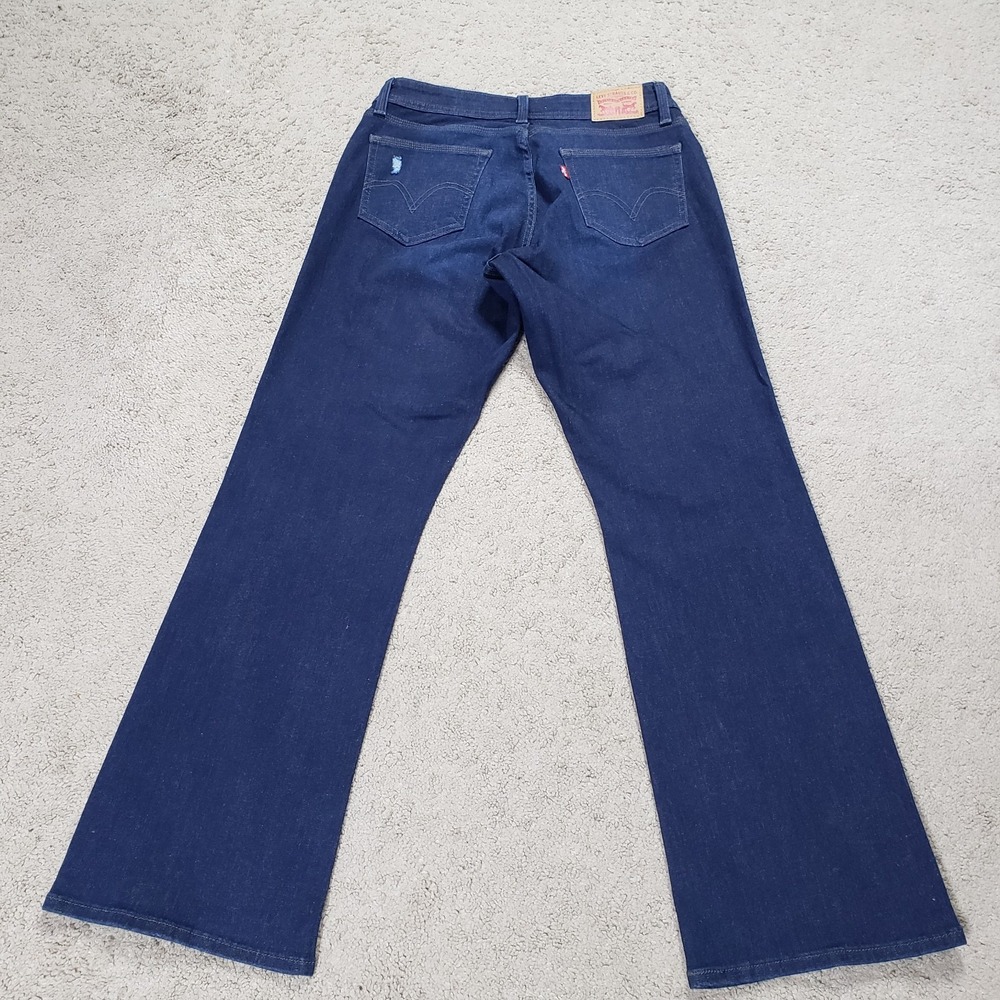 Levis Jeans Womens 30 (29x30) Blue 529 Curvy Bootcut Stretch Denim Boho Casual - Picture 3 of 10
